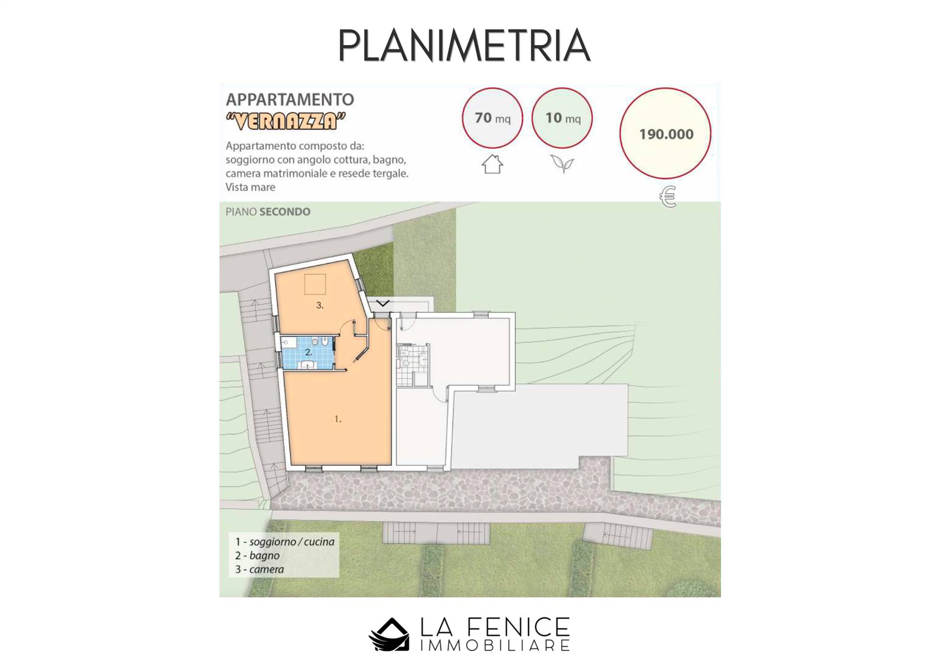 Appartamento indipendente a Vernazza con 2 locali di 70 m2 - Foto