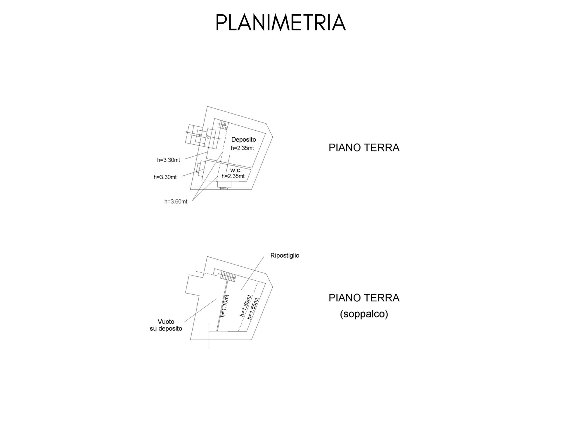 Rustico casale a Riomaggiore con 2 locali di 41 m2 - PLANIMETRIA