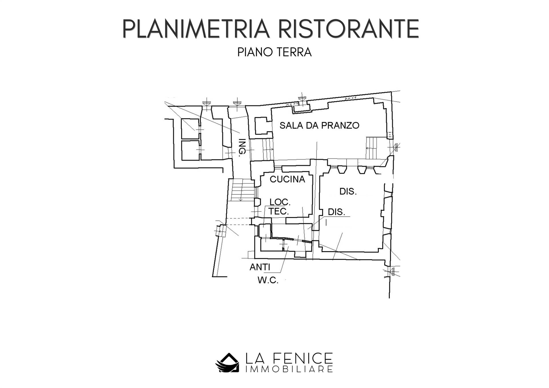 Villa a Podenzana con 9 locali di 473 m2 - Planimetria Ristorante