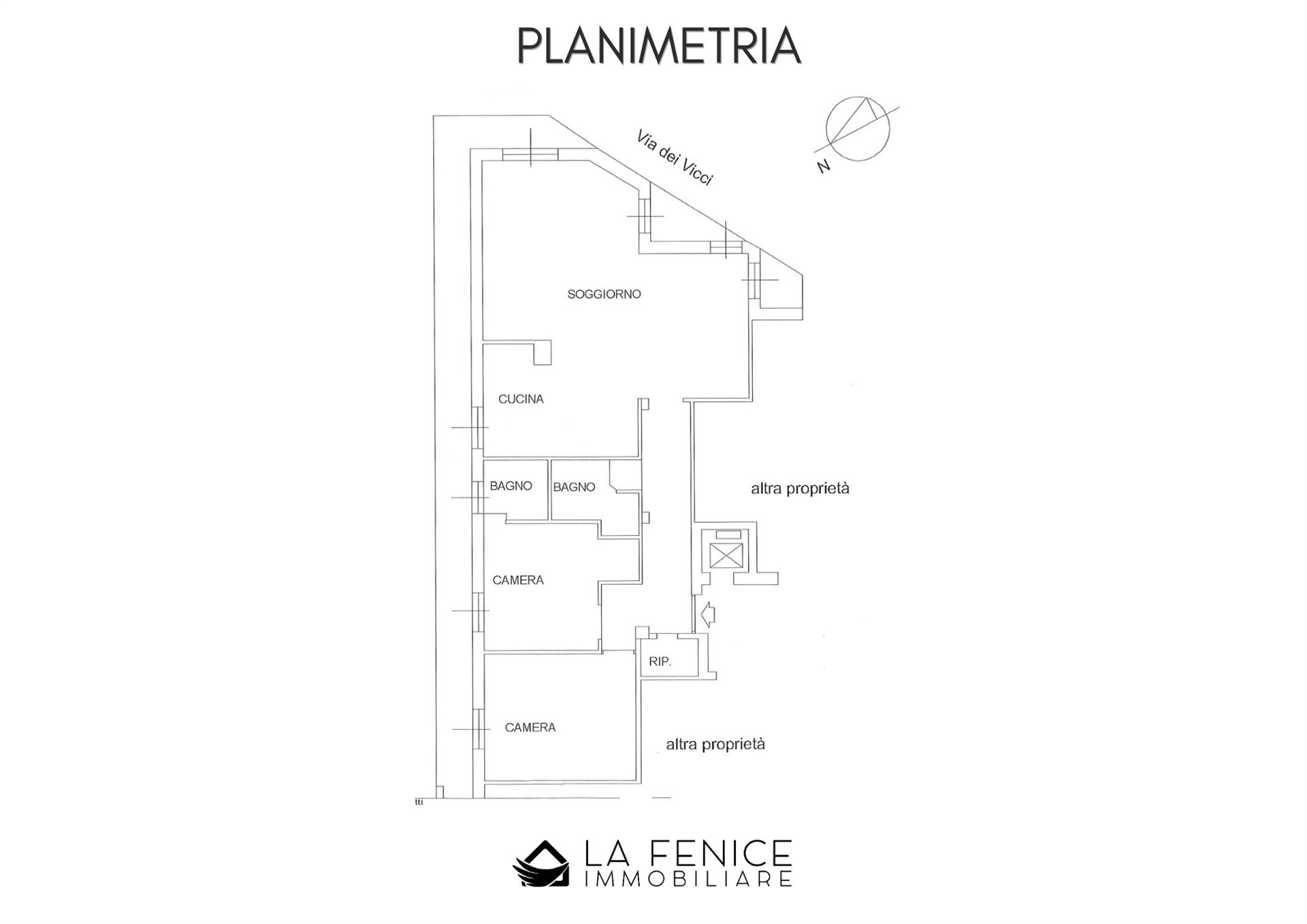 Appartamento a La spezia con 6 locali di 127 m2 - PLANIMETRIA