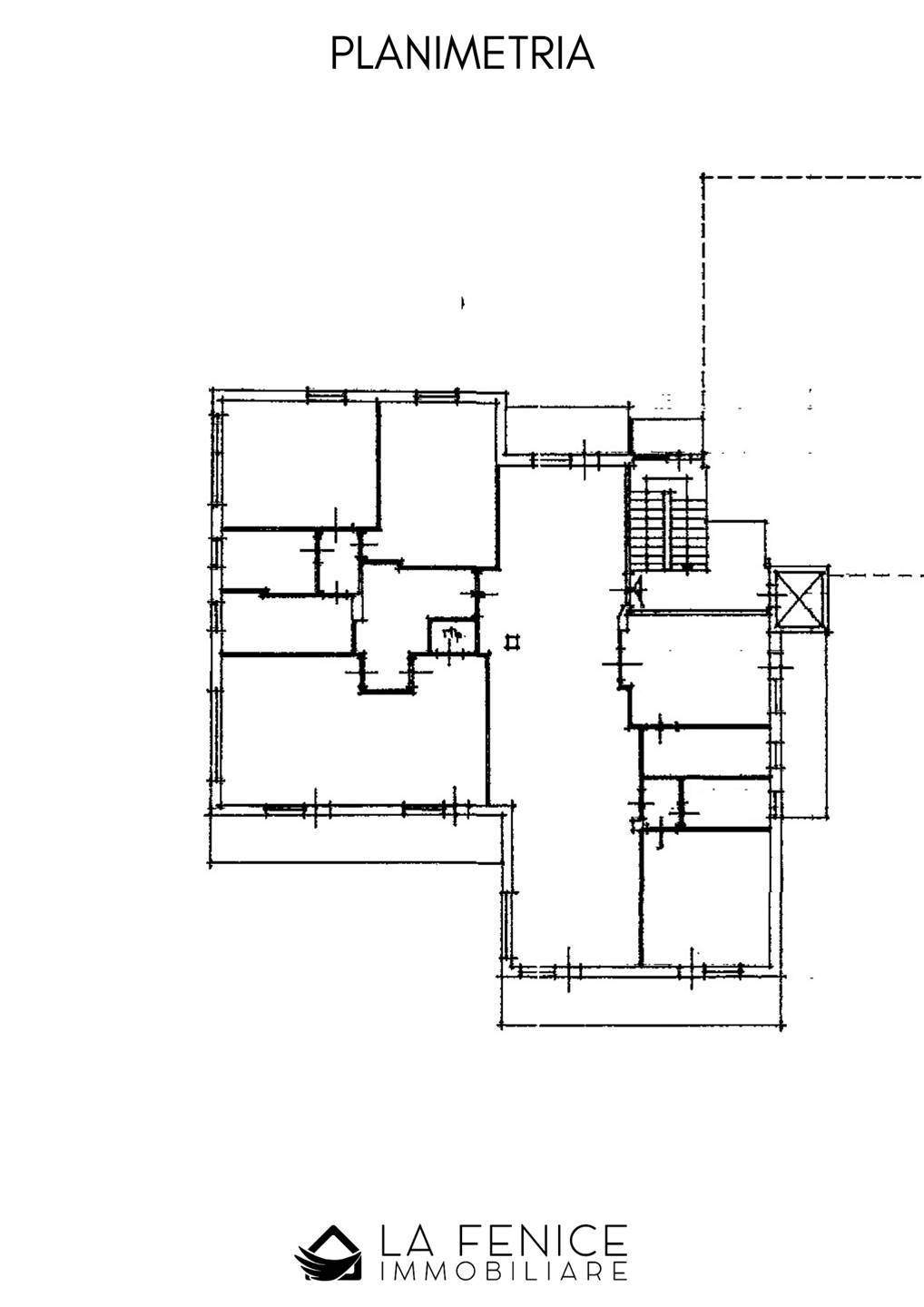 Appartamento a Firenze con 10 locali di 200 m2 - PLANIMETRIA