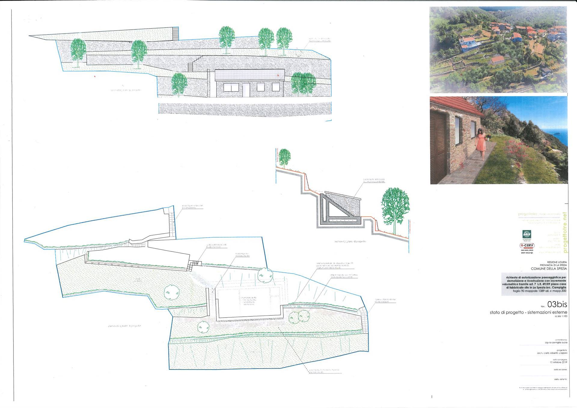 Rustico casale a Riomaggiore con 3 locali di 40 m2 - PROGETTO ABITAZIONE