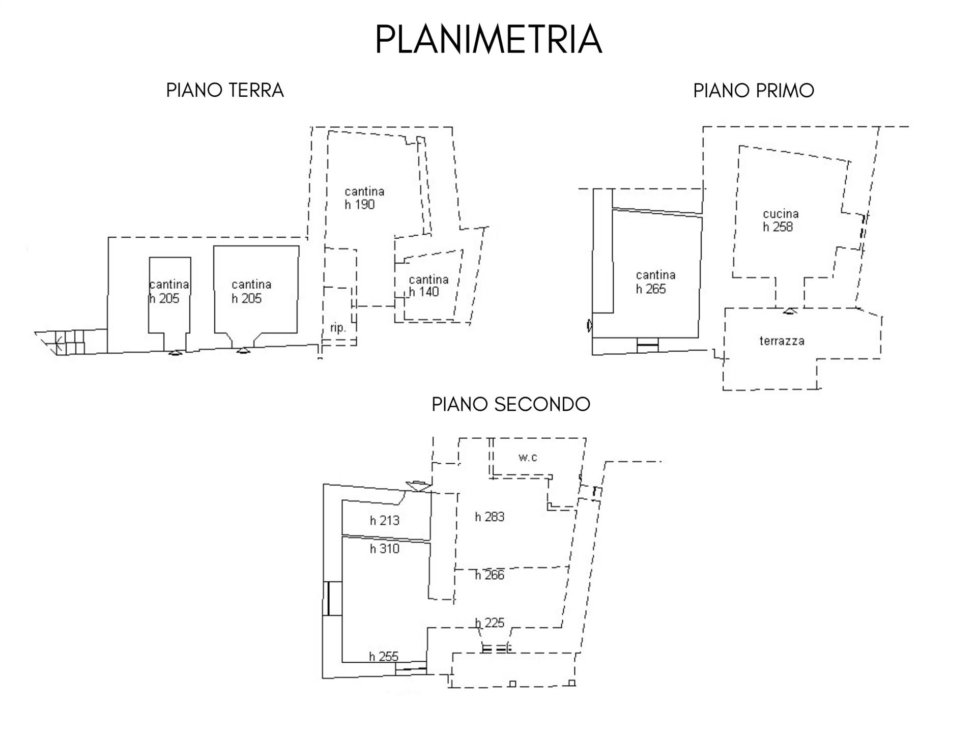 Rustico casale a Monterosso al mare con 4 locali di 61 m2 - PLANIMETRIA