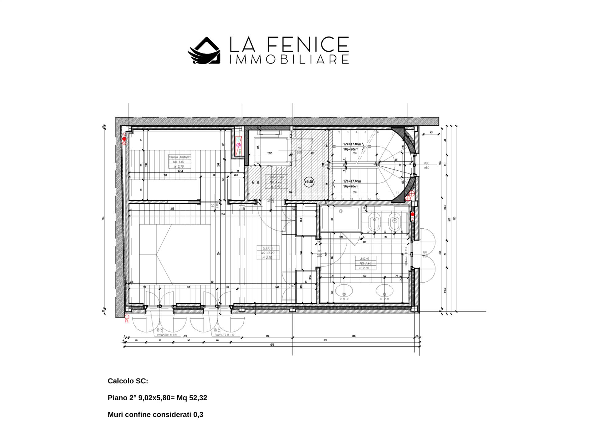 Terratetto a Rio con 6 locali di 192 m2 - PLANIMETRIA PIANO 2